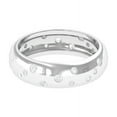 thumbnail image 5 of Spot Jewel 14K White Gold Plated Wedding Band Ring for Women's - Brilliant 1.5 Ct Round Cut Lab Created Diamond Engagement Band - Anniversary Gift Wife - Bezel Set Engagement Band, 5 of 5