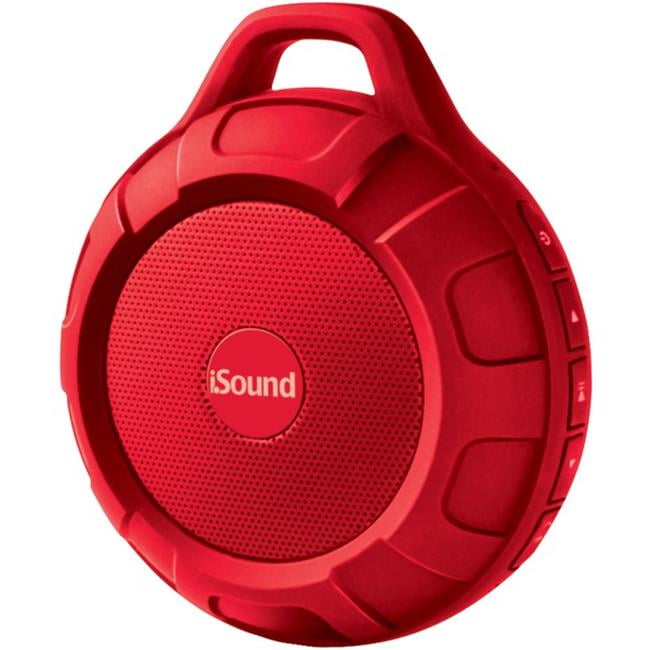 Isound ISOUND-6706 Dura Tunes Water-Resistant Bluetooth Speaker - Red