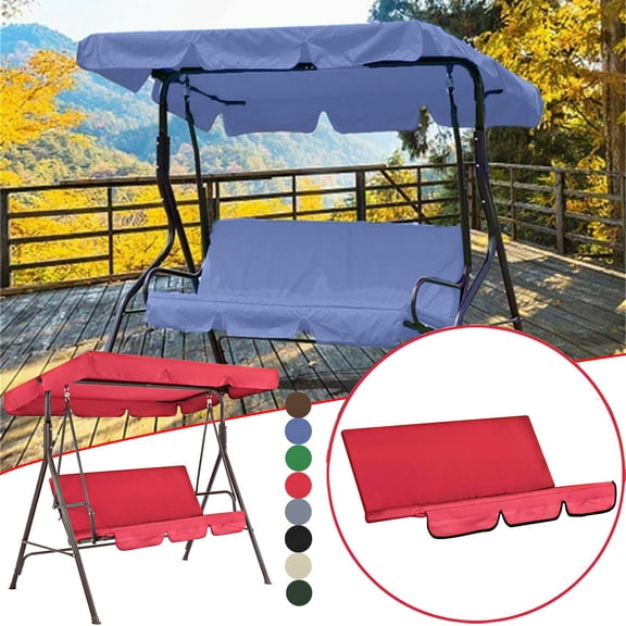 Swing Chair Cushion Waterproof Patio Bench Pad 59x19.7x3.9in Outdoor Furniture Replacement Seat Cushion Thick Tufted Overstuffed Mat for Garden Yard Porch Lounger