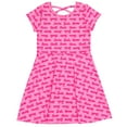 thumbnail image 2 of Barbie 2 Pack Skater Dresses Logo Little Kid to Big, 2 of 5