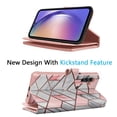 thumbnail image 4 of Galaxy A54 5G Case, A54 5G Wallet Case, Samsung Galaxy A54 5G 6.4 inchs PU Leather Case, Tekcoo Luxury Cash Credit Card Slots Folio Flip Cover [Detachable Magnetic Case] & Kickstand - -Rose Marble, 4 of 6