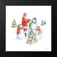 thumbnail image 2 of Audit, Lisa 12x12 Black Modern Framed Museum Art Print Titled - Welcoming Santa 06, 2 of 5