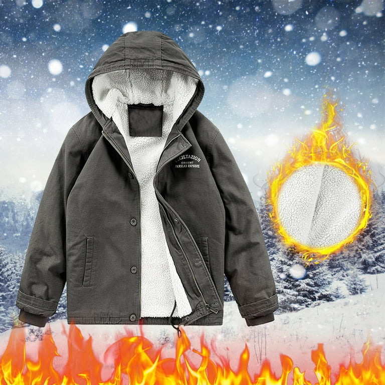 Men solid hooded coat sale