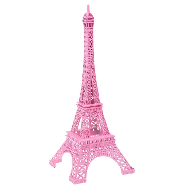 Figura de la Torre Eiffel de bronce de París Figura de la Torre Eiffel Estatua oficina y hogar Rosa 25cm