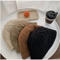 thumbnail image 5 of COCOpeaunt Thick Knitted Hat Womens Warm Woolen Fisherman Hat Hip-Hop Skullies Cap Costume Accessory Gifts Winter Bonnet Femala Panamas, 5 of 6