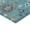 thumbnail image 4 of Addison Rugs Chantille Indoor/Outdoor Traditional Oushak Teal Washable Rectangle Rug, 3' x 5', 4 of 6