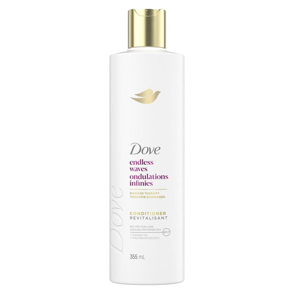 Dove Revitalisant Ondulations Infinies Soin des Protéines Bio + Huile de Noix de Coco, 355 ml
