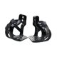 thumbnail image 2 of Estribos para montar a caballo antideslizantes, ligeros, resistentes, de aluminio profesional. Negro, 2 of 9