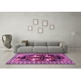thumbnail image 3 of Ahgly Company Indoor Square Persian Purple Traditional Area Rugs, 4' Square, 3 of 4