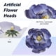 thumbnail image 2 of Uxcell 20-Pack Cabezas de Peonías Artificiales, Cabeza de Rosa de Seda Falsa para Bodas/Ramo/Pared de Flores/Artesanías de Bricolaje [8cm, Azul Profundo], 2 of 7