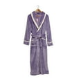thumbnail image 4 of Seyurigaoka Adults Night-Robe, Turn-Down Collar Long Sleeve Sleepwear with Waistband, 4 of 7