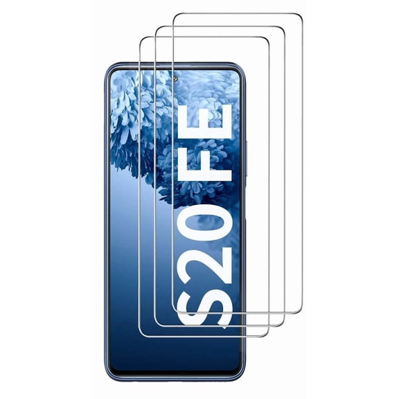 3 Pack Tempered Glass Screen Protector for Samsung Galaxy S20 FE 5G, Anti-Scratch, Case Friendly, Bubble Free Installation