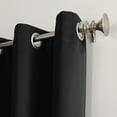 thumbnail image 3 of Sun Zero Nolan 1-Piece Energy Saving Blackout Grommet Curtain Panel, 54"X95", Black, 3 of 9
