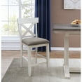 thumbnail image 4 of Coast To Coast Imports Bar Harbor II Wood Cream Counter Dining Chair (Set of 2), 4 of 6