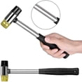thumbnail image 3 of 25mm/9.84in Rubber Mallet Double-Sided Soft Hammer Plastic Hammer Manual Rubber Hammer for Repair Leather Jewelry Handicrafts Home Improvement, 3 of 5