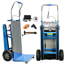 RXFSP Electric Stair Climbing Dolly - 661lb 600W Powered Hand Truck with Rubber Tracks | Heavy Duty Industrial Design (Blue)