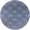 thumbnail image 1 of Ahgly Company Machine Washable Indoor Round Industrial Modern Light Purple Blue Area Rugs, 8' Round, 1 of 1
