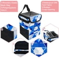 thumbnail image 2 of Flag of Israel Foldable, with Lid, Leak-Proof, Hanging Storage Bag Car Trash Can Garbage Bin, 2 of 6