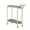 Green, variant on Removable Storage Rack, 2-Tier Rolling Utility Cart with Wheels, Cream Plastic Organizer for Living Room Bedroom Bathroom, 360° Silent Wheels & Heavy-Duty Build, Space-Saving Mobile Storage Shelf