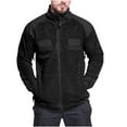 thumbnail image 1 of LOVZFMLL Jackets for Men's Winter Casual Fleece Pocket Zipper Jacket, 1 of 9