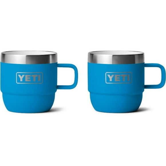 Rambler 6 oz. Stackable Mugs - Package of 2 BIG WAVE BLUE