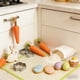 thumbnail image 5 of Adornos de Pascua, regalos de Pascua (tres en un paquete): zanahoria de Pascua, rábano de espuma de colores, colgante de conejos para guardería, decoración de Pascua, zanahoria de espuma., 5 of 6