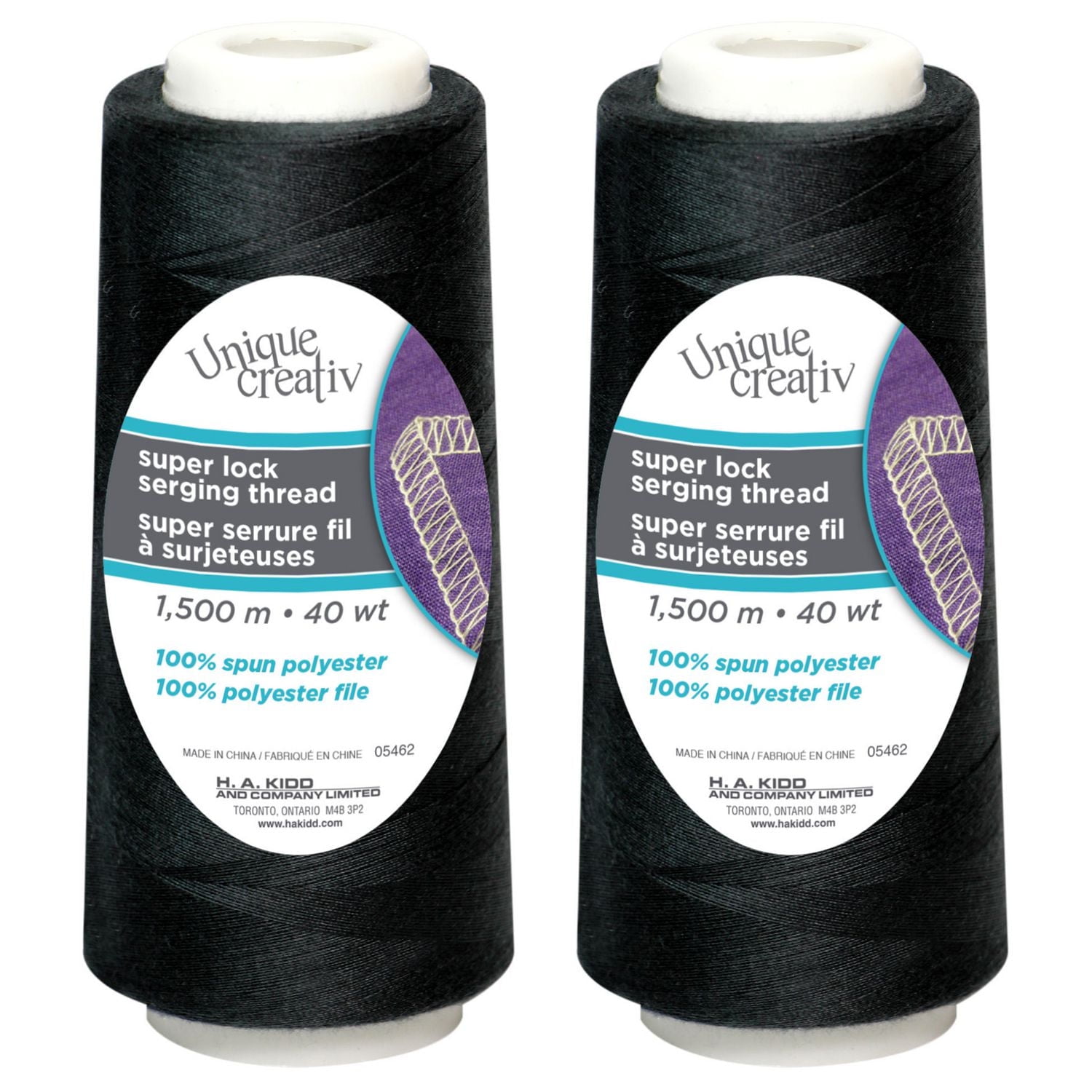UNIQUE CREATIV TRULOCK Serging Thread — 100% Polyester, 40 wt