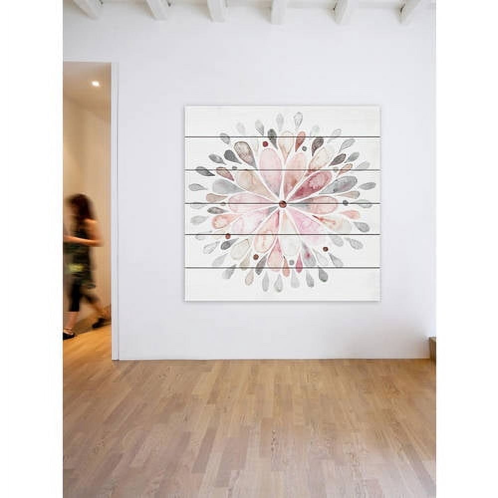 Marmont Hill Fading Flower White Wood Wall Art