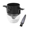 thumbnail image 4 of Cesta de taza de filtro de cápsula de café con infusor de té de goteo de café plegable (negro), 4 of 8