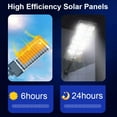 thumbnail image 4 of Solar Street Lights 504/360 LED Super Bright Solar LED Light Outdoor Street Lamp 3 Light Mode Motion Sensor IPX4 Waterproof Light for Garage Patio Garden Street, 4 of 10