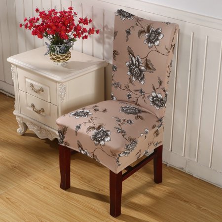 Polyester Stretch Short Dining Stool Chair Cover Protector Seat Slipcover