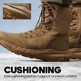 thumbnail image 3 of NORTIV 8 Men's Military Tactical Boot Lightweight Comfortable Boots for Work All Day Side Zipper Motorcycle Combat Hiking Boots 8 Inches Metrostrike, 3 of 7