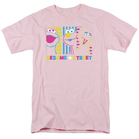 Sesame Street Children's TV Show Cookie Monster Elmo Big Bird Adult T-Shirt Tee
