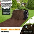 thumbnail image 4 of YEXJ 24-Inch Compost Spreader, Peat Moss Spreader with Upgrade Side Latches & U-Shape Handle, Metal Mesh Topdressing Roller for Topsoil, Fertilizer, Garden & Lawn Care Manure Spreader (Black), 4 of 9