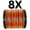 X8 Fire Camo, variant on Reaction Tackle X8 8-Strand Braided Fishing Line – Super Strong Abrasion-Resistant PE Braid – Long Cast, Zero Stretch – Freshwater & Saltwater - Aqua Camo - 100LB / 1000yd