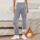 thumbnail image 2 of Gibobby Pantalones mujer moda Pantalones De Ropa De Trabajo Para Mujeres En Otoño E Invierno Felpa Y Engrosamiento Pantalones Deportivos Casuales De Talle Sueltos(Gris,M), 2 of 4
