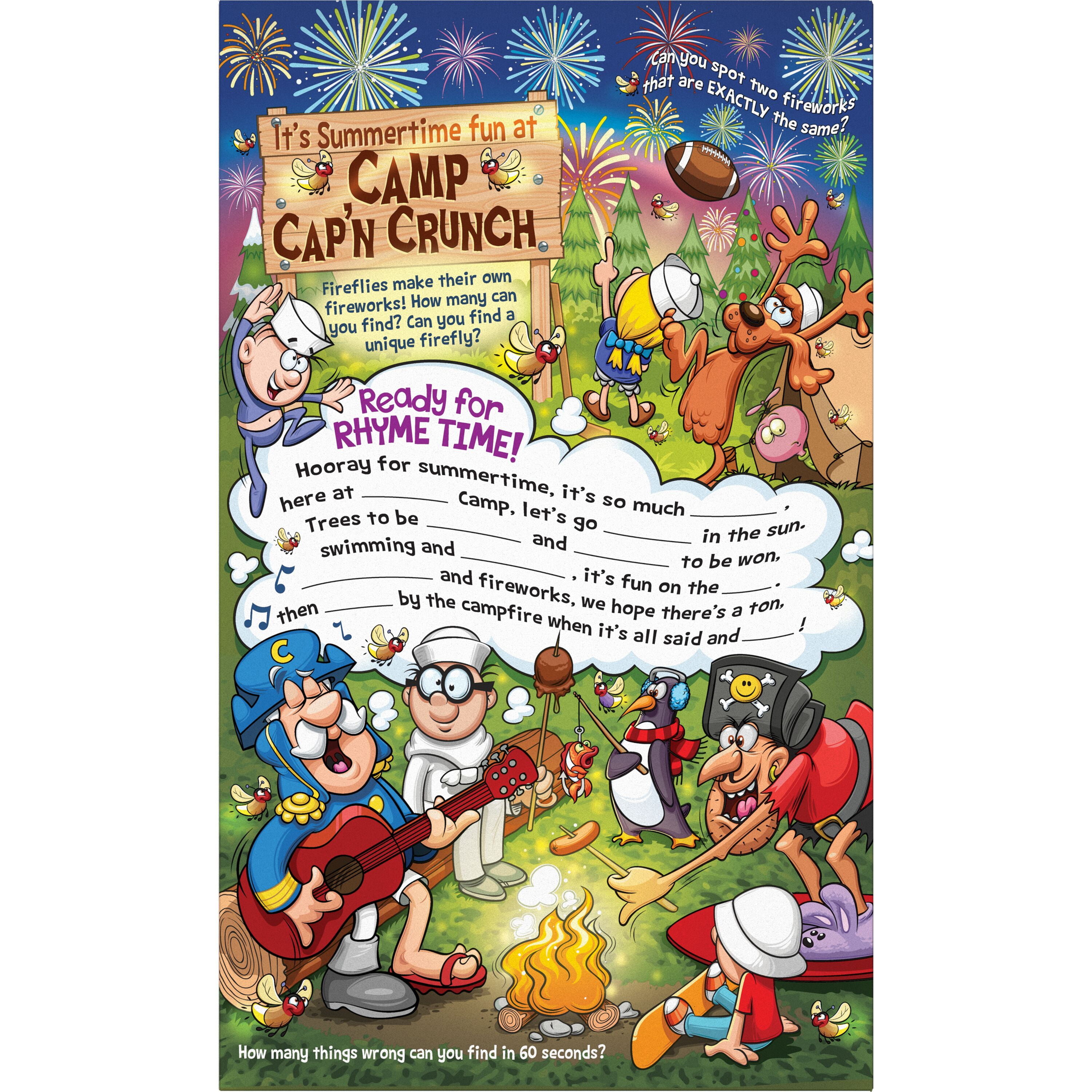 Cap'n Crunch's Sweetened Red White & Blue Crunchy Corn & Oat Cereal, 16.9 oz, Family Size Box