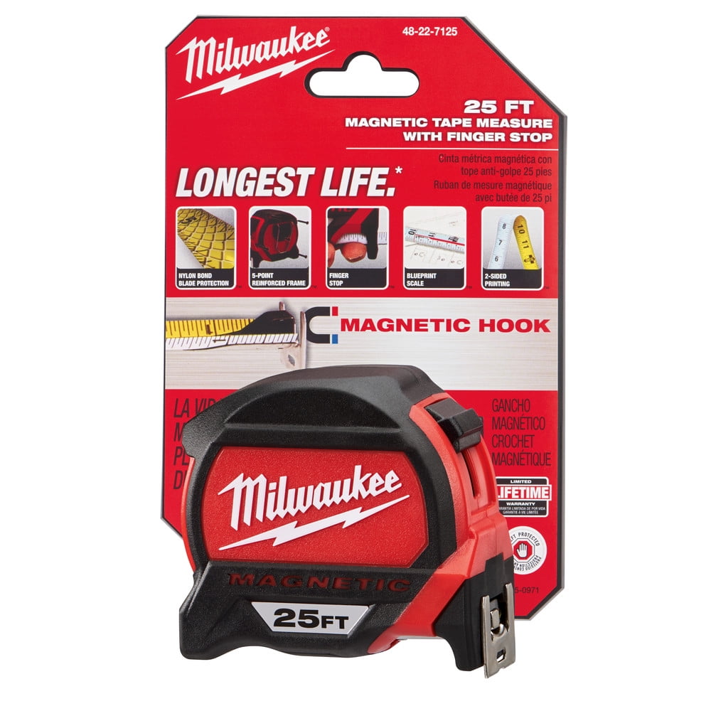 Milwaukee 48-22-7125 - 25' SAE Magnetic Measuring Tape