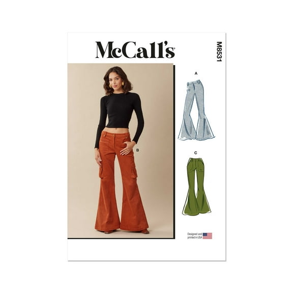 McCall's Sewing Pattern 8531 - Misses' Pants, Size: K5 (6-8-10-12-14)
