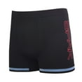 thumbnail image 2 of 6-Pack Men's Seamless Short Boxer Briefs Underwear, Vertical Side Logo Multi Color, 2 of 6