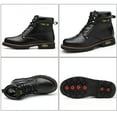 thumbnail image 4 of Tanleewa Steel Toe Leather Work Boots for Men Durable Safety Work Shoe Size 10, 4 of 6