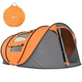 thumbnail image 1 of Outsunny 4 Person Camping Tent Automatic Pop Up Tent with Carry Bag Doors, 1 of 10