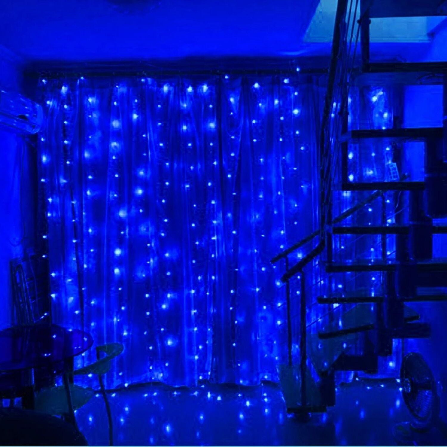 TORCHSTAR 9.8ft x 9.8ft LED Curtain Lights, Starry Christmas String ...