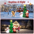 thumbnail image 6 of Yexmas 6 FT Lighted Christmas Inflatable Outdoor Decor, Blow Up Christmas Tree with Santa Claus, Snowman & Penguin for Yard Lawn, 6 of 18