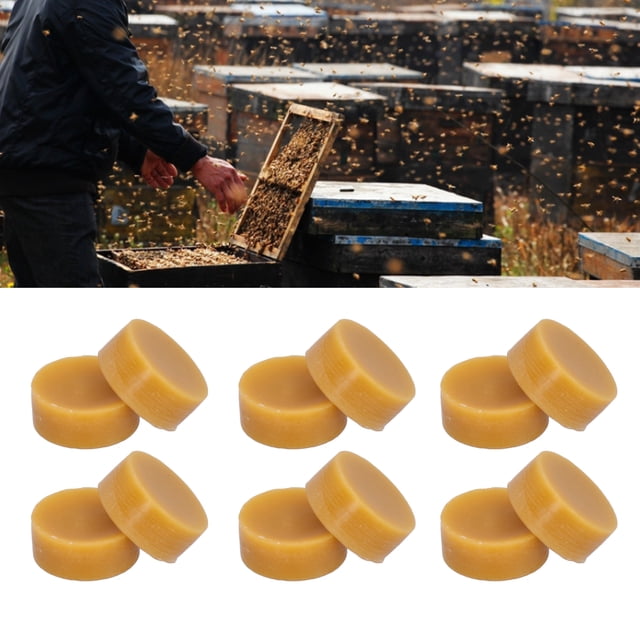 Cera De Abejas, 12 Piezas/juego De Mantenimiento Seguro Cera De Abejas Confiable A Prueba De Grietas Práctico Para Aceite Lubricante Para Manualidades Para Fabricación De Velas