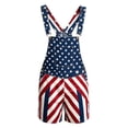 thumbnail image 4 of 250th Anniversary American Flag Bib Overalls for Men Loose Fit Patriotic Romper Shorts Casual Summer Festival Outfit for Independence Day Events, 4 of 4