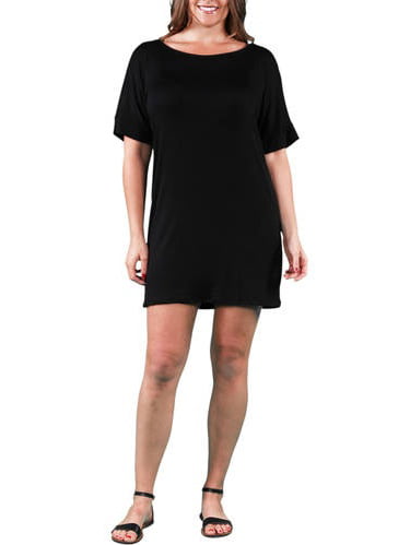 Plus Size T-shirt Dress - Walmart.com 
