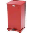 thumbnail image 2 of Rubbermaid Commercial Defenders Biohazard Step Can Square Steel 12gal Red ST12EPLRD, 2 of 2
