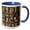 Blue/White, variant on 3drose, Usa, Alaska. Collection of Old Traps Hang on Log Cabin Wall., 15oz Mug