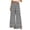 Black 01, variant on Women Linen Pants Elastic Waisted Drawstring Floral Printed Wide Leg Casual Loose Pockets Pants Light Blue S